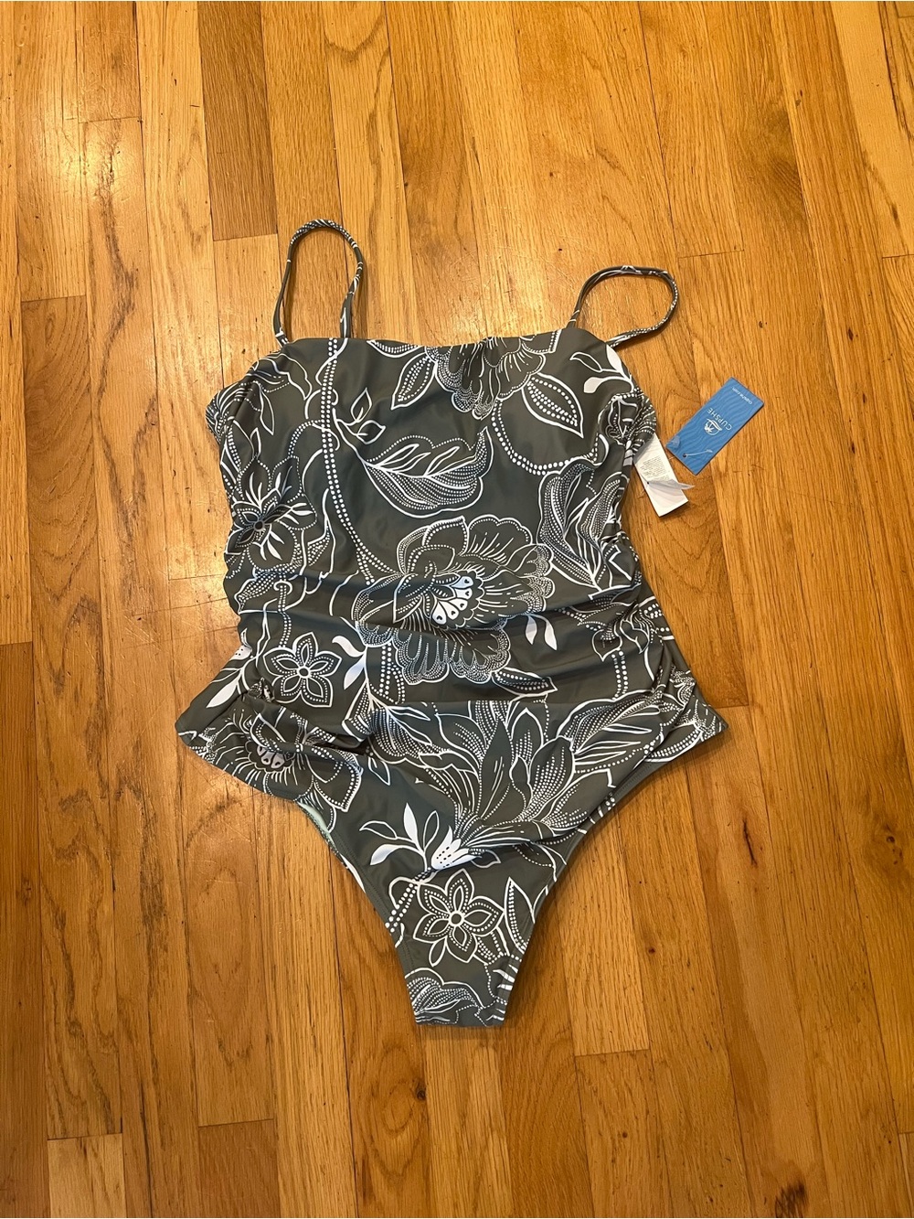 Cupshe Olive Green Floral women’s ' One-Piece Swimsuit